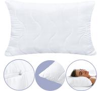 Oreiller de sommeil 40X60 Épais matelassé avec fermeture éclair Anti-allergique Microfibre Respirant