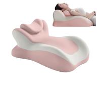 Oreiller de soutien de lit ergonomique en mousse à mémoire de forme, cale d'aide au sommeil pour la tête, coussin de lecture multifonction, confort adorable du cou et du dos, noyau en mousse haute den