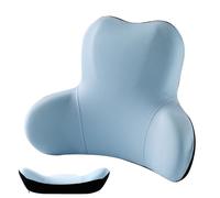Oreiller de soutien lombaire, coussin de chaise de bureau, doux et confortable avec housse amovible, siège de bureau au design ergonomique, soutien du dos, oreiller de chaise pour maman, fille, petite