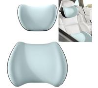 Oreiller De Soutien Lombaire, Oreiller Cervical, Ensemble De Coussins De Soutien Lombaire Ergonomiques pour Soulager La Douleur(Blue)