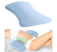 Oreiller de soutien lombaire pour soulager les douleurs dorsales : oreiller bas du dos pour dormir - Oreiller de taille en mousse à mémoire de forme - Coussin traversin pour les personnes dormant sur