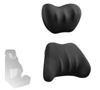 Oreiller de Soutien Voiture, Oreiller de Soutien Lombaire Polyvalent pour Coussin de Chaise de Bureau, Coussin de SièGe D'Auto, Oreiller de Dossier, BandoulièRe RéGlable