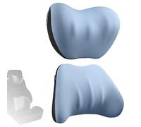 Oreiller de Soutien Voiture, Oreiller de Soutien Lombaire Polyvalent pour Coussin de Chaise de Bureau, Coussin de SièGe D'Auto, Oreiller de Dossier, BandoulièRe RéGlable