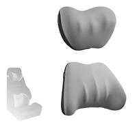 Oreiller de Soutien Voiture, Oreiller de Soutien Lombaire Polyvalent pour Coussin de Chaise de Bureau, Coussin de SièGe D'Auto, Oreiller de Dossier, BandoulièRe RéGlable