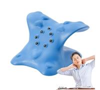 Oreiller de traction cervicale | Étireur de cou avec point de massage du haut du dos | Correcteur ergonomique du cou | Oreiller de massage portable | Oreiller de soutien du cou pour | Développement de