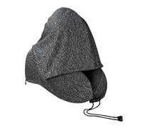 Oreiller De Voyage Avec Capuche | Lavable À Capuche En Mousse Mémoire Soutien | Oreiller D'Avion Soutien Cervical - Pour Voiture Voyage Routier Aéroport Bureaux Pause Sieste Lecture Fauteuil