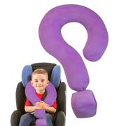 Oreiller de voyage créatif en forme de U | 55 cm en forme de U grand point d'interrogation | Multifonctionnel et soutien de la tête doux pour dormir la sieste
