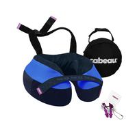 Oreiller de voyage en mousse à mémoire de forme Cabeau The Neck's Evolution TNE S3 - Oreiller cervical avec sangles de fixation - Support à 360 d
