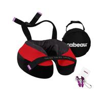 Oreiller de voyage en mousse à mémoire de forme Cabeau The Neck's Evolution TNE S3 - Oreiller cervical avec sangles de fixation - Support à 360 d