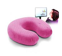 Oreiller de Voyage en Mousse à Mémoire U-Forme, Coussin de Voyage Déhoussable, Tour de Cou Nuque Ultra-Doux Confortable pour Dormir sur Avion/Train/Voiture/TGV Ou en Ligne de Lecture de Bureau