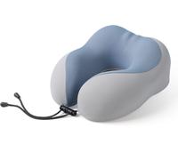 Oreiller de voyage gonflable en forme de U, oreiller d'avion pour adultes comme soutien pour la tête et le cou, oreiller portable