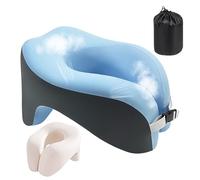Oreiller de Voyage - Oreiller en U pour Avion - Accessoire Sieste en Mousse Mémoire pour Camping Plein Air Cinéma en Famille Bénévoles Professeurs Yoga Trajets en Voiture