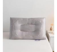 Oreiller de voyage portable en latex naturel, facile à transporter, soulageant les douleurs cervicales et offrant un soutien sans pression for un confort optimal en déplacement.(B,48*74cm high)