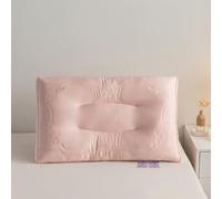 Oreiller de voyage portable en latex naturel, facile à transporter, soulageant les douleurs cervicales et offrant un soutien sans pression for un confort optimal en déplacement.(A,48*74cm low)