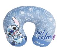 TATAWAY Coussin de voyage cervical enfant – Disney Stitch – Certifié normes UE, lavable à la main