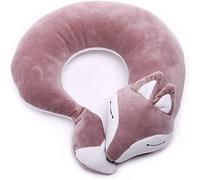 Oreiller de Voyage Renard Mignon Coussin de Nuque Voyage Enfant Adulte U-Oreiller de Soutien du Cou Confortable Coussin Cervical Ergonomique Cale Nuque Avion Voiture Oreiller de Sommeil Bureau