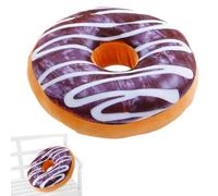 Oreiller décoratif en forme de beignet - Coussin rond en peluche, Oreiller rond en forme de beignet, Coussin 3D en peluche douce avec un design mignon et vif | Convient pour la maison, le canapé, la c