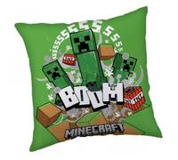 Oreiller décoratif - JERRY FABRICS - Minecraft Creeper Boom - 40x40 cm - Vert - Enfant