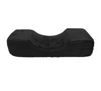 Oreiller d'extension de cils Oreiller de cils en velours en forme de U Oreiller de beauté ergonomique professionnel pour l'extension de cils et le sommeil en velours en mousse à (Noir)