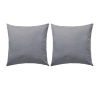 Oreiller d'extérieur 2 pièces 45 x 45 cm Gris vidaXL vidaXL