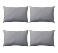 vidaXL Oreiller d'extérieur 4 pièces 60 x 40 cm Gris