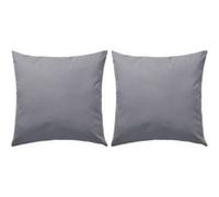 vidaXL Oreillers d'extérieur Lot de 2 45 x 45 cm Résistants à l'eau et aux UV Gris