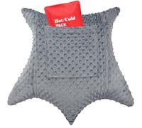 Oreiller d'hystérectomie en Forme d'étoile pour Chirurgie Abdominale avec 2 Poches, Oreiller d'hystérectomie Indispensable pour la récupération Post-Chirurgie, Coussin de Ventre, Gris foncé à Pois