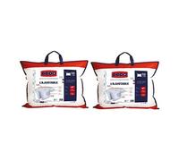 Oreiller DODO Lot de 2 ergonomique mémoire de forme anti-acariens COUR ADAPT 50x70cm Blanc