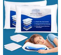 Oreiller eau en fibre Mediflow - Oreiller r glable pour soulager les douleurs cervicales