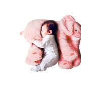 Oreiller éléphant Doux Peluche Cheveux Doux éléphant Oreiller en Peluche bébé / Enfants en Peluche Oreiller Animal en Peluche Rose 40cm