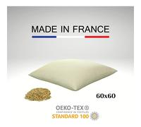 Oreiller en balles d'épeautre bio 60x60