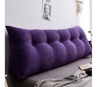 Oreiller en Coin de tête de lit en Laine de maïs-Coussin de Dossier de Soutien Long, Coussin de positionnement pour Dormir et Lecture, Oreiller de Soutien de Dossier de lit Purple 39.37×7.87×19.69in