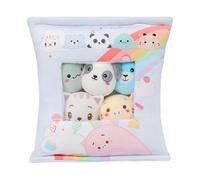 Oreiller En Forme D'animal En Peluche - Lot De Cinq Jouets Miniatures De Quatre Pouces, Pochette De Présentation Transparente, Jouet Pelucheux Amovible Pour Tout-petits | Salle De Jeux De La Maternell