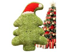 Oreiller en Forme de Pain d'Épice - Coussins Doux et Mignons en Forme de Sapin de Noël,Coussins De Sapin De Noël Pour Extérieur - Pour Fête De École Garçons Filles Bébé Ados Fils Fille Famille