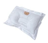 Oreiller En Forme D'Ours De Dessin Animé Pour Bébé, Doux Pour La Peau, Protège La Tête Plate, Soutien Du Cou, Concave H