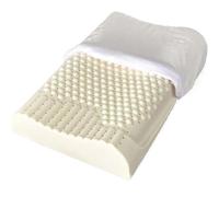 Oreiller en Latex 100% Naturel, Oreiller À Émulsion À Mémoire De Forme, Oreiller Contour du Cou Cervical pour Dormir sur Le Côté, Dormir sur Le Dos Et Le Ventre,35X55cm(13.7X21.6in)