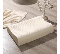 Oreiller en latex naturel pur pour dormir, oreiller ergonomique pour protéger la colonne cervicale et soulager les douleurs au cou (couleur B, 40 x 60 cm)