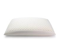 Oreiller en latex - Soutien ferme pour dormir, design ventilé à mémoire de forme, soulage les douleurs aux épaules et au cou, doublure de protection incluse