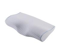 Oreiller en mousse à mémoire de forme de qualité supérieure avec housse en bambou - Offre un soutien individuel grâce à la répartition scientifique de la pression - Soutien de la colonne cervicale