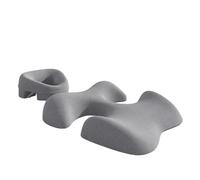 Oreiller en mousse à mémoire de forme face vers le bas - Lit de massage spécial usage domestique pour tous les âges (gris clair)