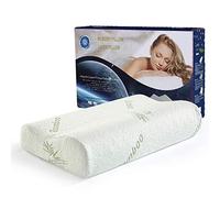 Oreiller en mousse à mémoire de forme KongEU - Confortable - En bambou - Pour dormir sur le dos et sur le côté - Anti-ronflement - Orthopédique pour soulager la douleur