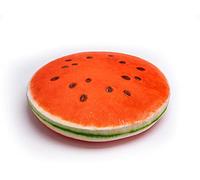 Oreiller en mousse à mémoire de forme multi-usages en forme de pastèque - 45,7 cm - Impression 3D - Décoratif - Super doux - En microfibre - Rembourré en mousse - Pour canapé, chaise, sol, canapé, lit