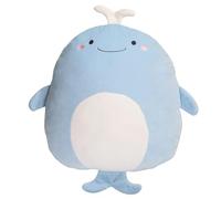 Oreiller en Peluche, 40cm Jouet Peluche Mignon Baleine de Corps Animal Étreignant Dessin Animé Doux, Cadeau Noël pour Enfants Filles Garçons