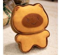 Oreiller En Peluche Chat Toast Mignon Enfant Câlin Sommeil Petit Panda Biscuit Poupée Chat Caramel Modèle Heureux - 50 Cm (0,7 Kg)