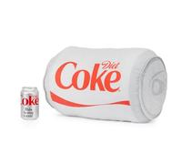 Oreiller en Peluche Coca-Cola Officiel - Oreiller Doux de 40 cm en Forme de canette argentée, Produit sous Licence Officielle Coca-Cola, Coussin décoratif rétro pour la Maison et Le Bureau