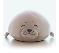 Oreiller en Peluche de Phoque,Jouet en Peluche Phoque,Coussin décoratif en Peluche, D'océan Oreiller Peluche Animal Peluche Mignon Peluche Poupée Souple Jouets Coussin pour Les Enfants/Famille/Amis