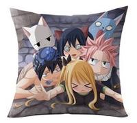 Oreiller en peluche dessin animé avec taie - FAIRY TAIL(1), 20x20cm G