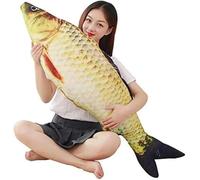Oreiller en peluche en forme de poisson de 80 cm, mignon et doux en forme de carpe, idée cadeau pour la décoration de la maison, cadeau pour enfants (80 cm)