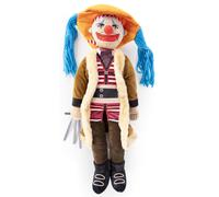 Oreiller en peluche One Piece Buggy Buddy - Oreiller clown super doux - Microfibre polyester 26 pouces