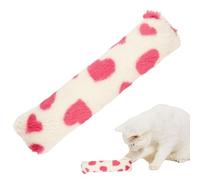 Oreiller en peluche pour chat | Jouets interactifs à mâcher pour chat de style amour - Accessoire apaisant doux, exercice d'intérieur pour chaton, jeu sonore froissé avec hochet en papier pour animaux